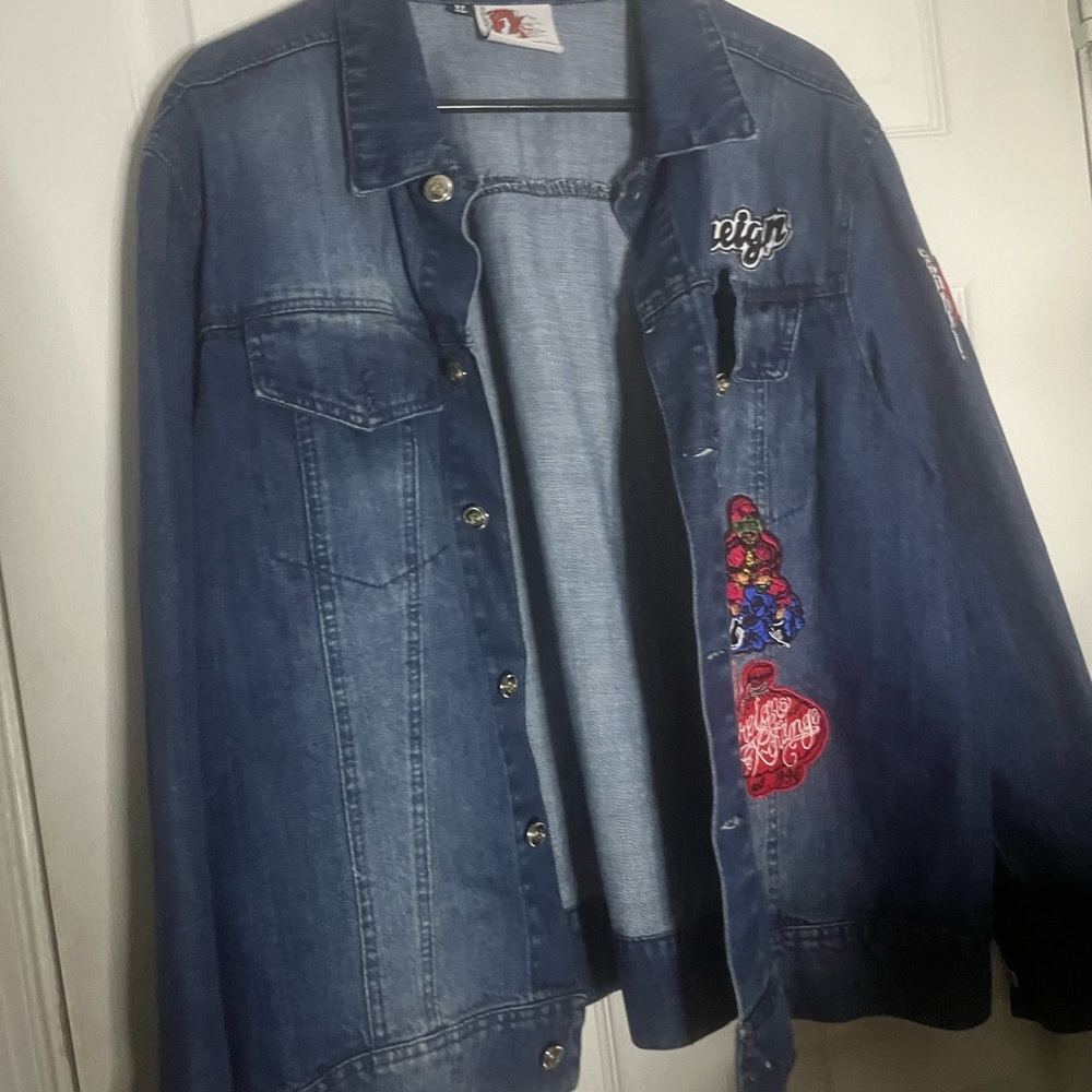 Denim Jacket with Patches